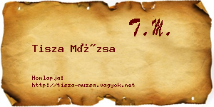 Tisza Múzsa névjegykártya